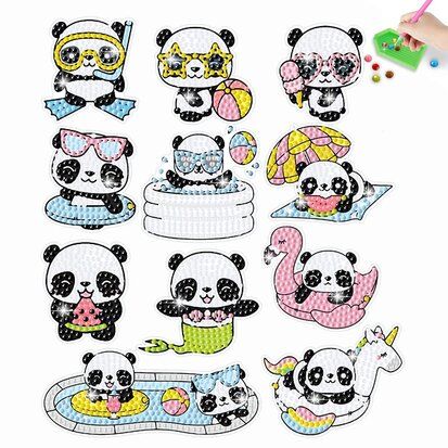 Diamond Painting Sticker Set 06 - Panda