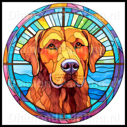 Diamond Painting Stained Glass Dog - Chesapeake Bay Retriever 01