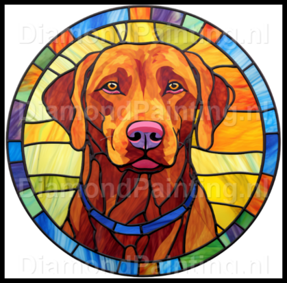 Diamond Painting Stained Glass Dog - Chesapeake Bay Retriever 04