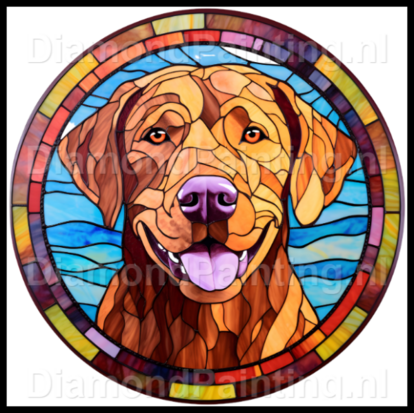 Diamond Painting Stained Glass Dog - Chesapeake Bay Retriever 05