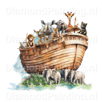 Diamond Painting Ark van Noach 01