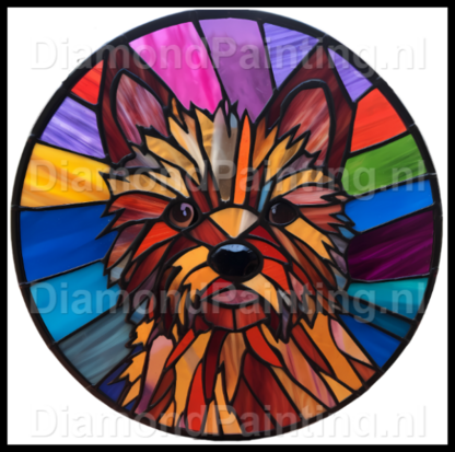 Diamond Painting Stained Glass Dog - Cairn Terrier 01