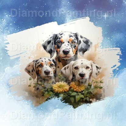 Diamond Painting Watercolor Dog - Dalmatian 01
