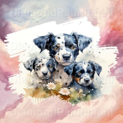 Diamond Painting Watercolor Dog - Dalmatian 03