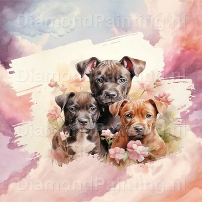 Diamond Painting Aquarell Hund - Boxer 01