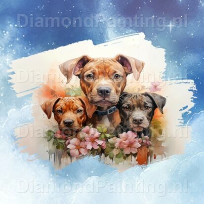 Diamond Painting Aquarell Hund - Boxer 02