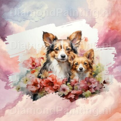 Diamond Painting Watercolor Dog - Chihuahua 01